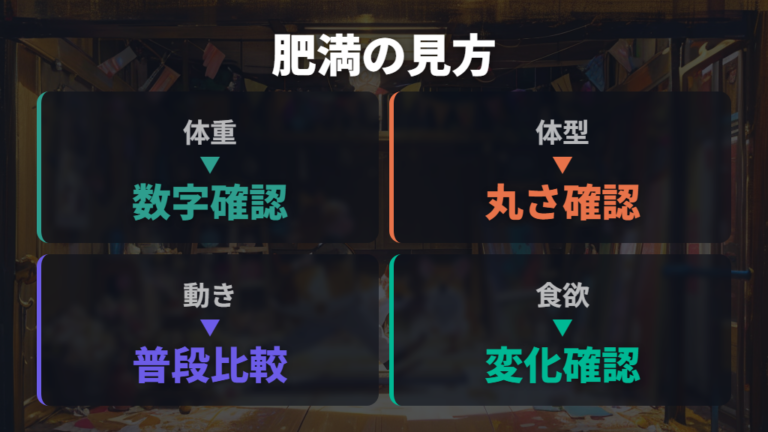 大きいだけか肥満かの見分け方はどこを見る？