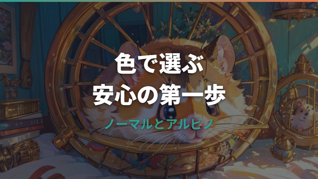 キャンベルハムスターの色一覧｜代表カラーとジャンガリアンとの違い