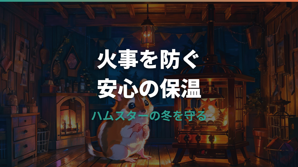 ハムスターのヒーターで火事は起きる？危険な使い方と安全な設置方法