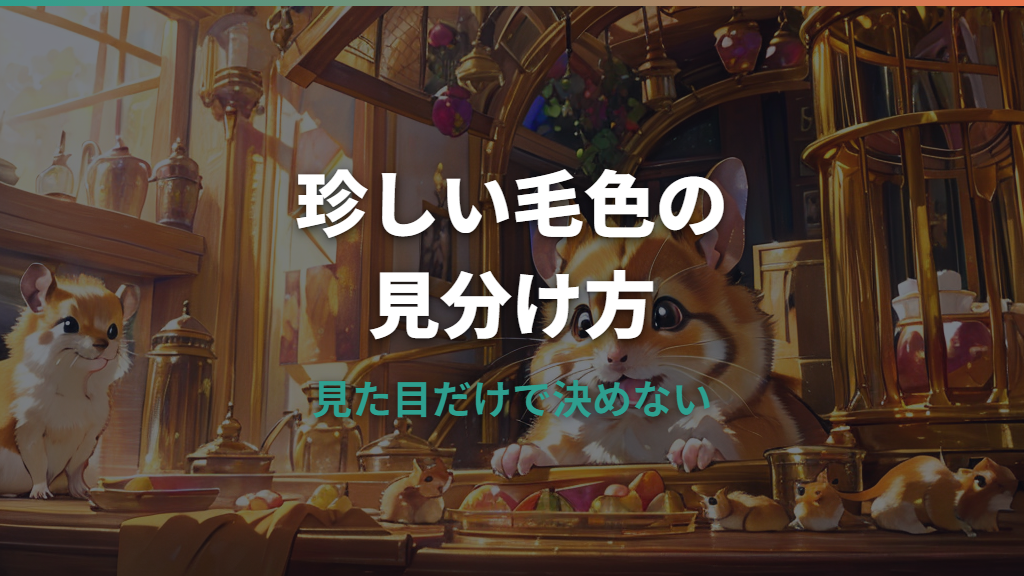 プディングハムスターは珍しい？毛色・価格・飼いやすさを解説