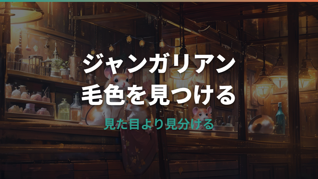 ハムスターのジャンガリアンの色は何種類？人気色・珍しい色・毛色変化まで解説