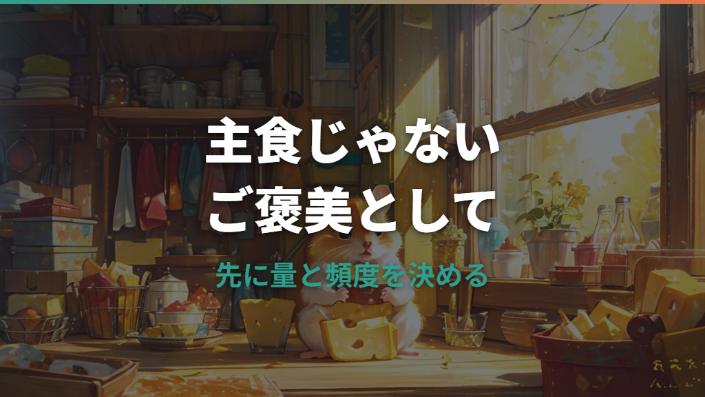 ハムスターにチーズは与えていい？安全な種類と量・頻度の注意点