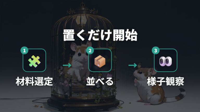 100均材料で自作する方法は置くだけから始める