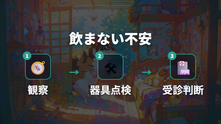 水を飲まない原因と受診目安をまず確認する