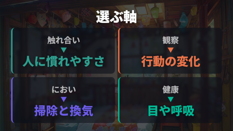 飼いやすい性別の選び方は重視点で分ける