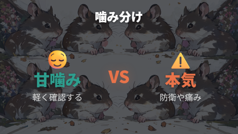甘噛みと本気噛みの違いは強さと前後の様子で見る