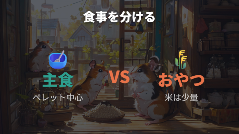 米をおやつとして扱うときは主食と分けて考える