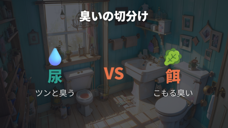 尿や餌が臭いに変わる理由をアンモニア臭と腐敗で見る
