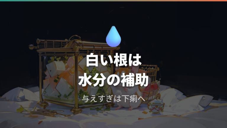 大根の白い部分は水分の多い副食と考える