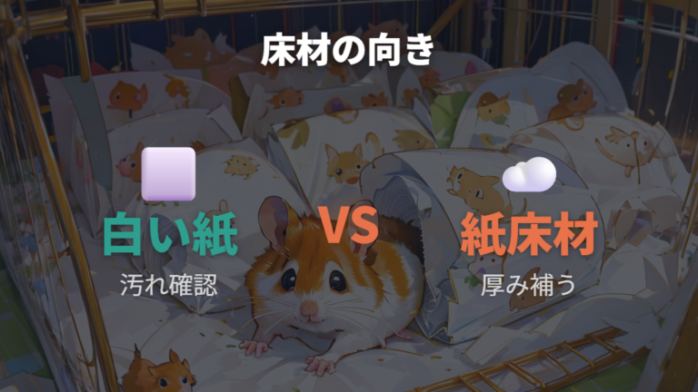 紙床材とのメリット比較で分かる向き不向き