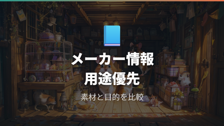 商品説明は公式情報を軸に見る