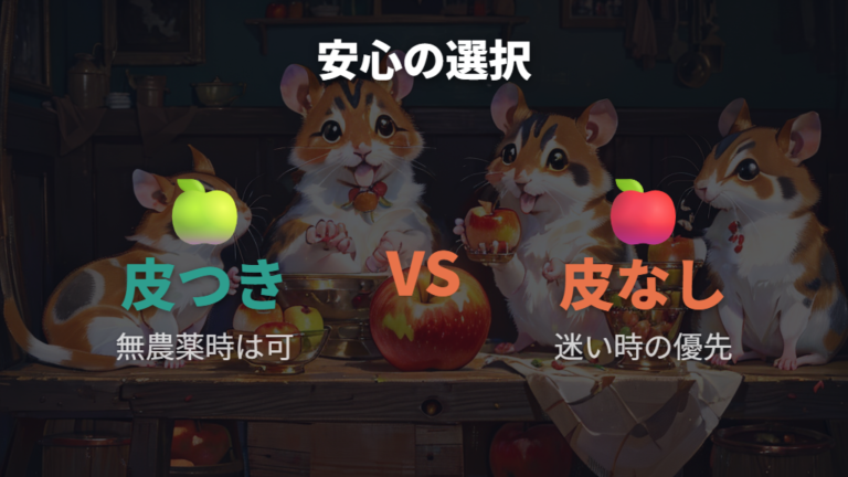 農薬が気になるときの考え方は皮なしを優先する