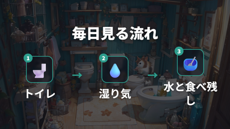 毎日掃除する場所の違いは汚れやすさで決まる