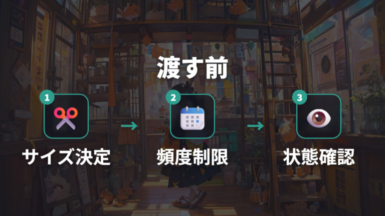 与える量と頻度の目安を小さく決める
