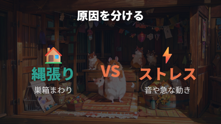 威嚇する主な原因は縄張りとストレスに分けて考える