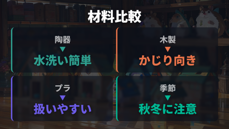 陶器と木製巣箱の違いは掃除と季節感に出る