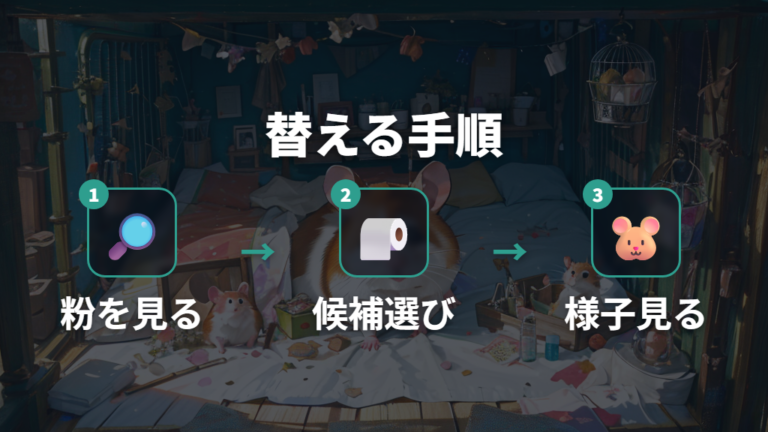 皮膚や呼吸器に配慮した素材へ替える手順