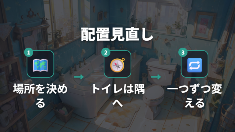 トイレと砂場の配置は隅と動線を目安に決める