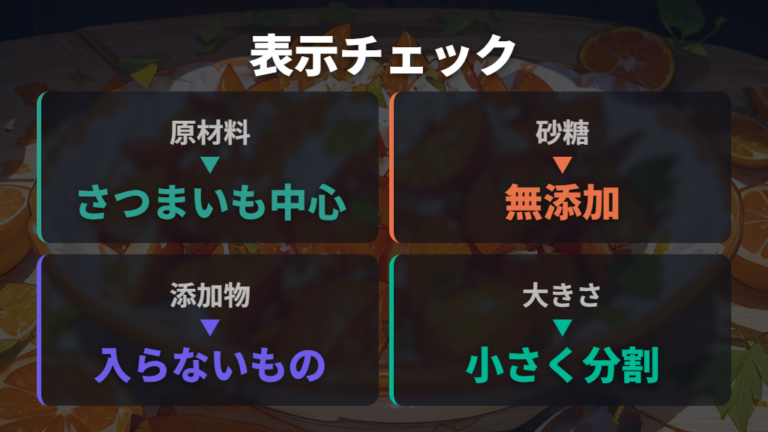 無添加の干し芋を選ぶ理由と表示確認