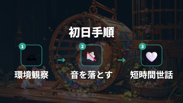 飼い始めに噛まれない接し方は無理に触らないこと
