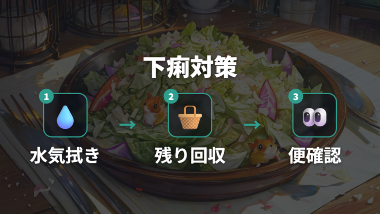 下痢や軟便のリスクを減らす注意点は水気と食べ残し管理にある