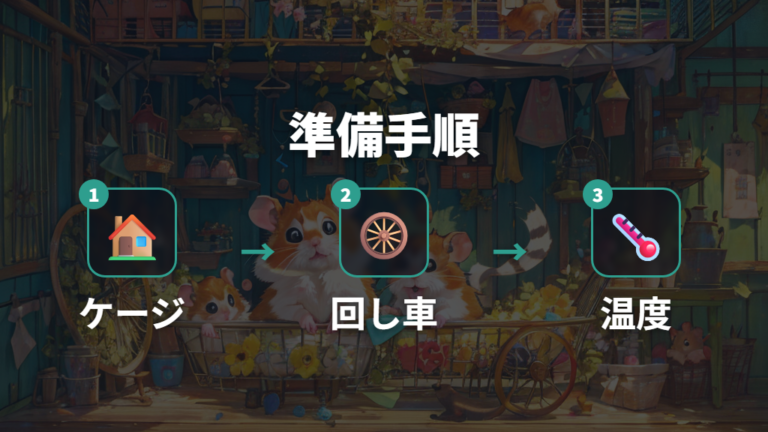 飼育環境と基本のお世話は迎える前に順番に準備する