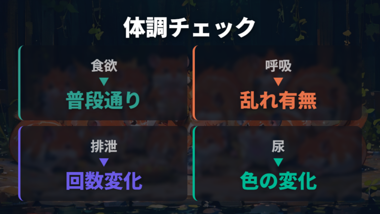 病気が疑われる体調サインを寝方以外から見る