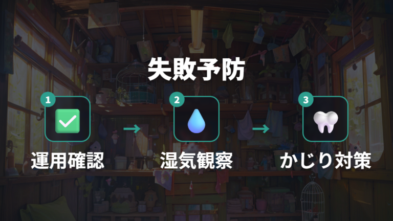 セリア商品で作る巣箱アイデアは通気と掃除で失敗を減らす