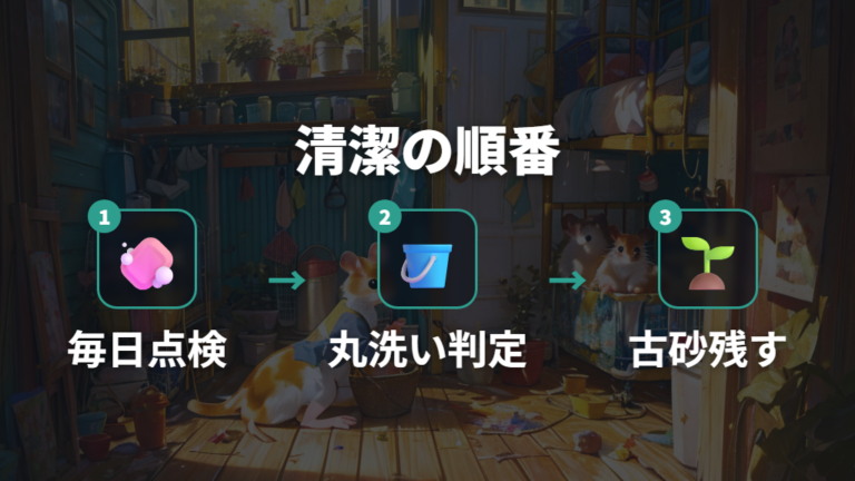 掃除頻度と臭い対策は毎日の砂チェックから始める
