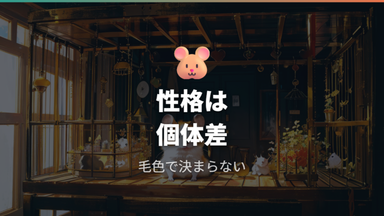 毛色で性格は変わるのかを冷静に見る
