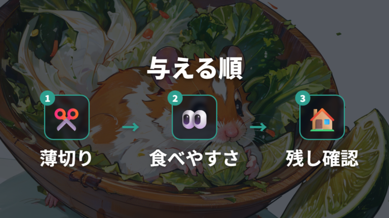 生や芯を与えるときの注意は歯と食べやすさを見る
