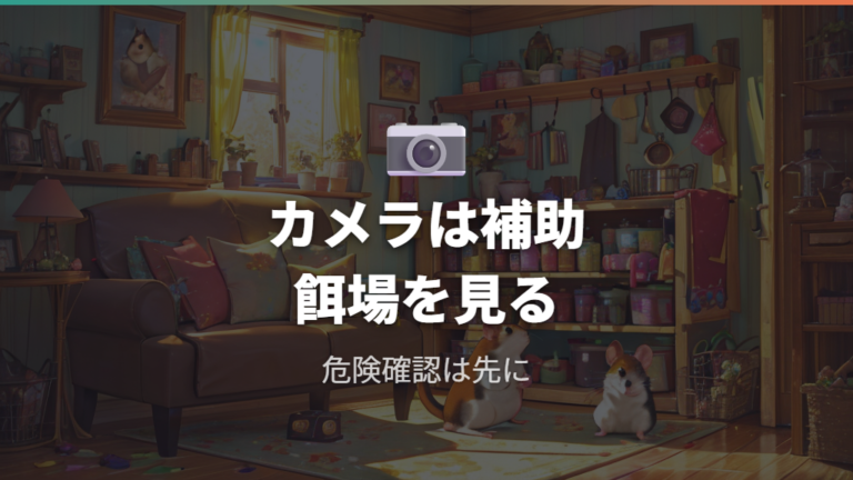 夜に探すときのコツとしてペットカメラを使う選択肢