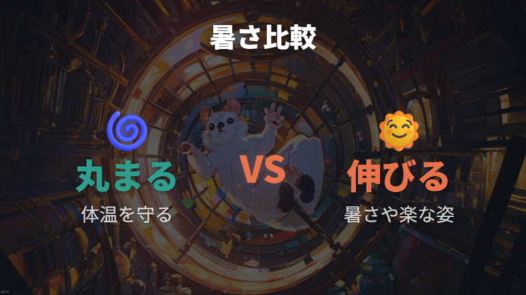丸まる寝方と伸びる寝方の違いを暑さから比べる