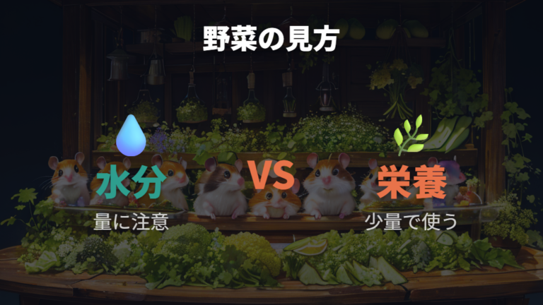 ほかの野菜との使い分けは水分と栄養で見る