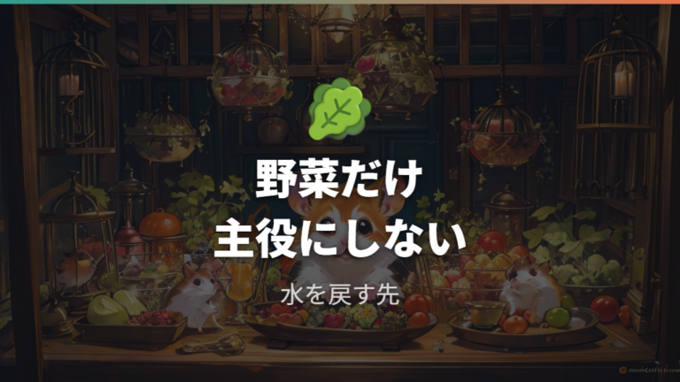 給水器が壊れた時の応急処置で野菜に頼りすぎない