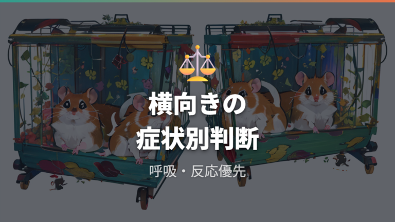 横向き寝とぐったりの違いを症状で整理する