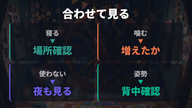 ストレスのサインとの見分け方は噛む・使わない行動も合わせる