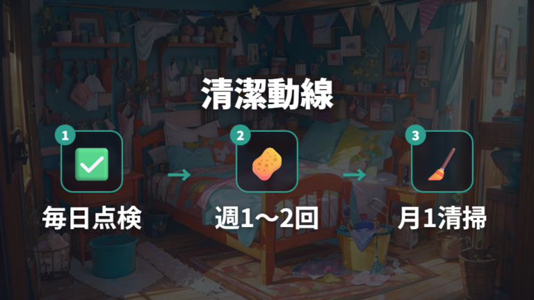 掃除しやすさと湿気対策を設計に入れる