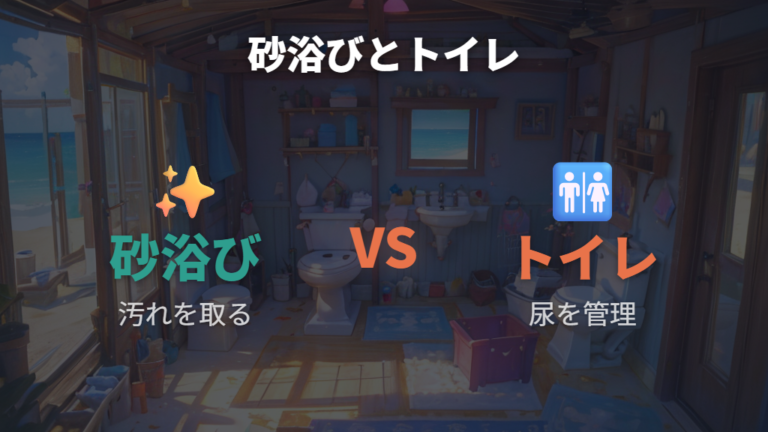 砂浴びとトイレ砂の違いは役割と衛生で分ける