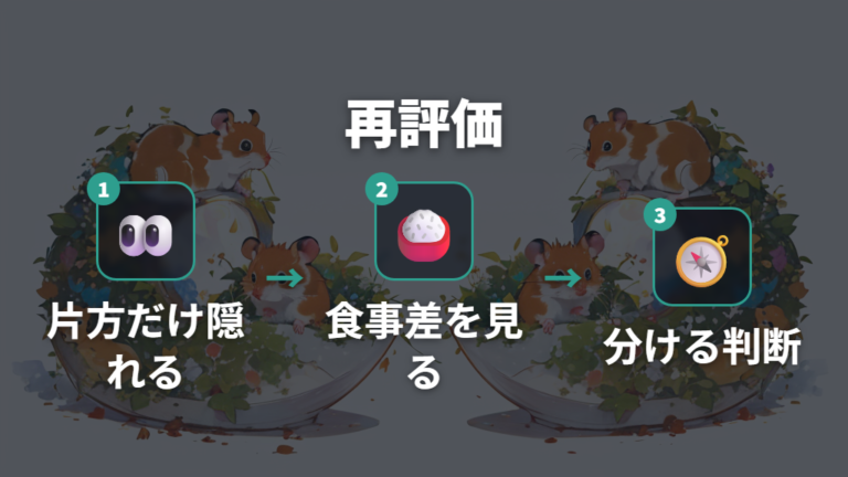 喧嘩していなくてもストレスサインがあれば分ける