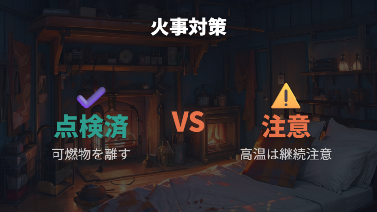 ヒーターをつけっぱなしにしても火事は大丈夫？