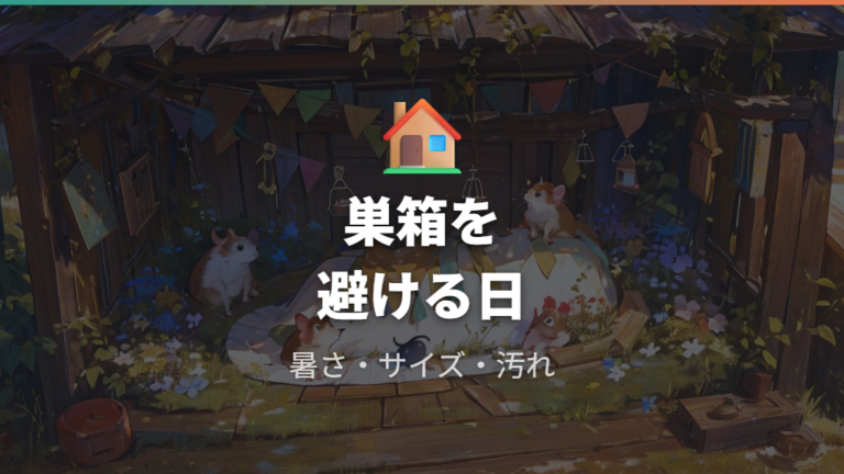 巣箱で寝ないときは暑さやサイズや汚れを確認する