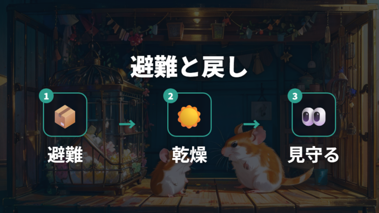 掃除中の避難と戻し方で不安を小さくする