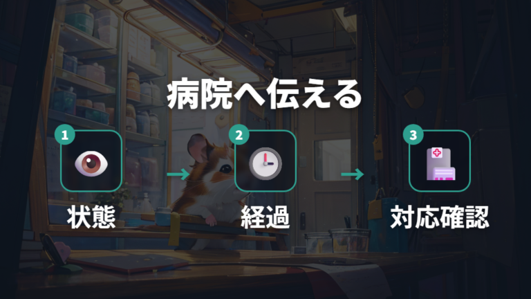 すぐ受診すべき危険サインを病院へ伝える準備