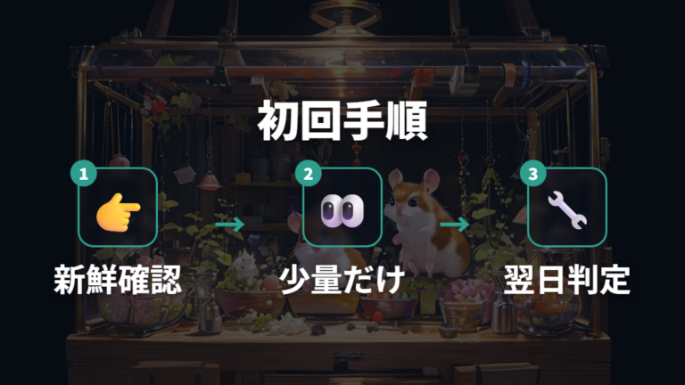 大根を初めて与える方法を順番に確認する