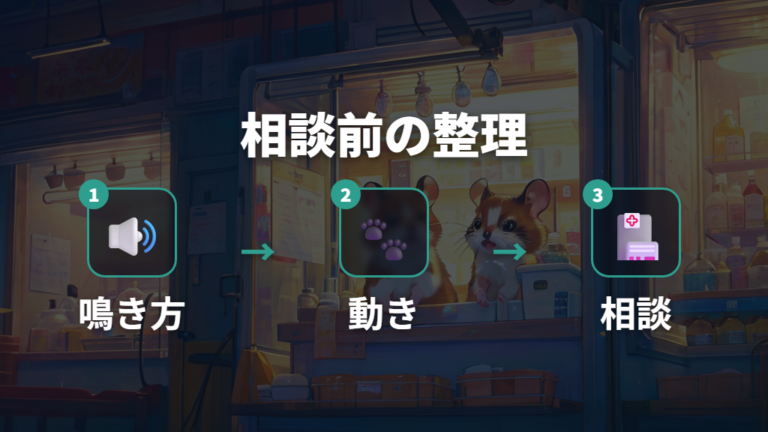 体調不良が隠れている場合は早めに動物病院へ相談する