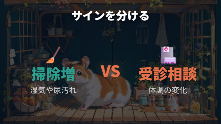 掃除頻度を増やすべきサインと受診を考えるサイン
