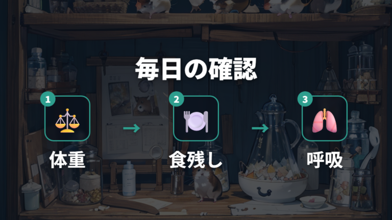 食欲不振のサインに早く気づく日々の観察