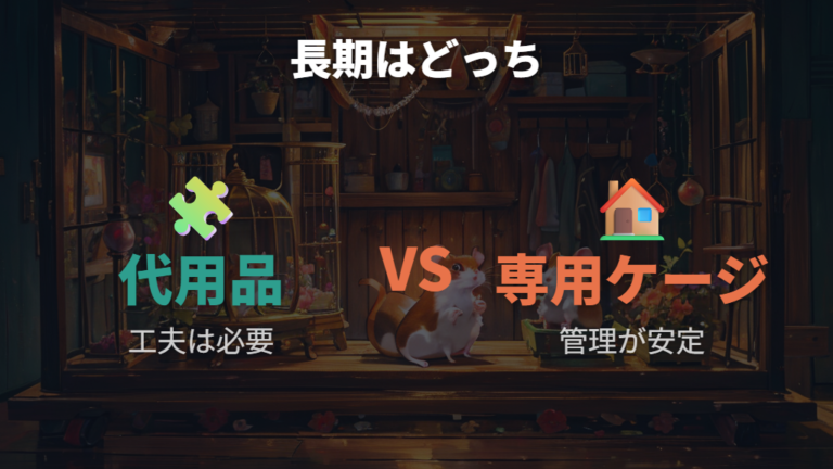 長期飼育では専用ケージを第一候補に考える