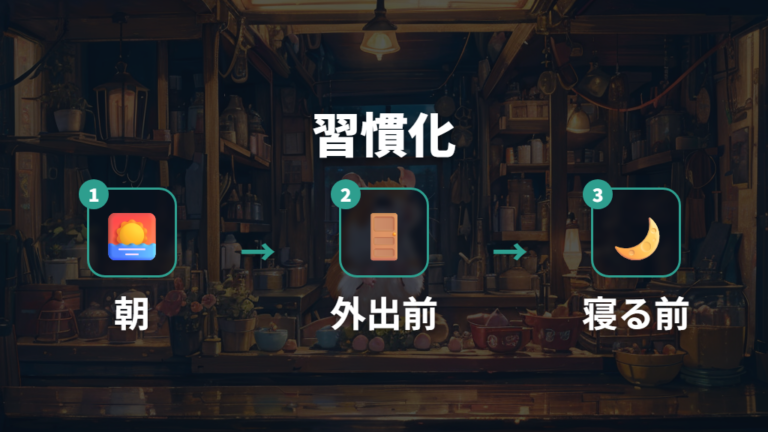 毎日の温湿度チェックを続けるルーティンを作る